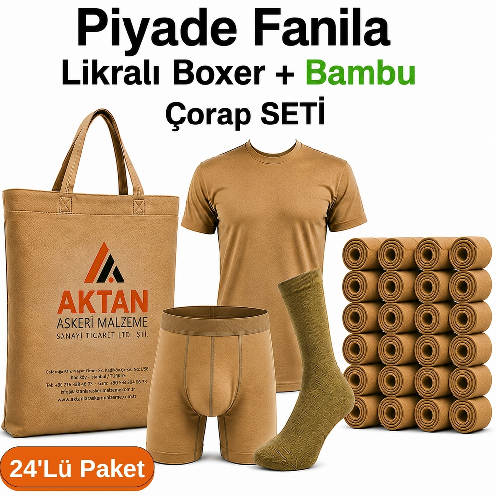 24’lü%20Paket%20Karacı%20Asker%20Seti%20Fanila%20Çorap%20Likralı%20Boxer%20|%20Bedelli%20ve%20Uzun%20Dönem%20Askerlik