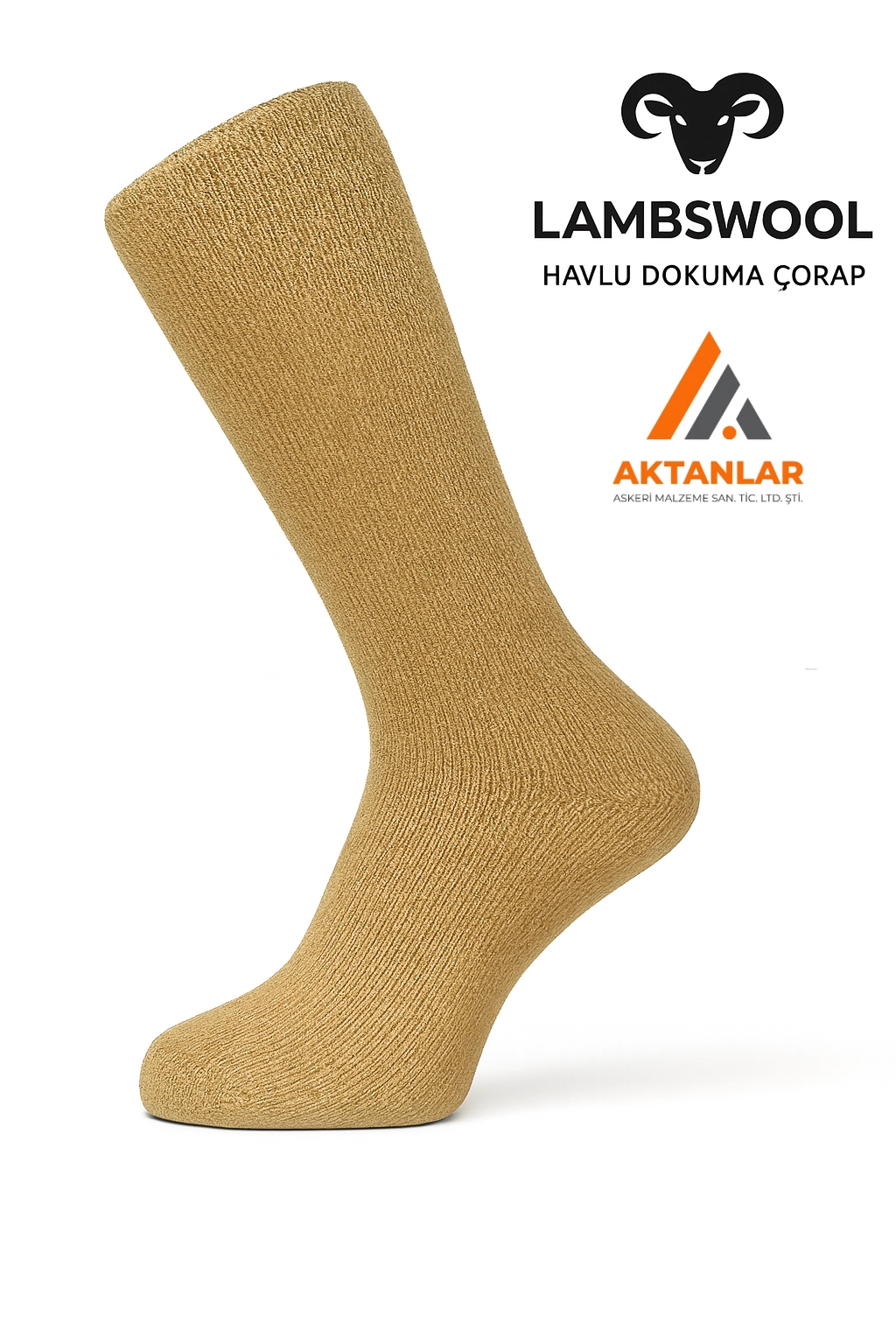 LAMBSWOOL%20Havlu%20Dokuma%20Yün%20Çorap%20(Sahra)%20–%20Askeri%20ve%20Outdoor%20Kullanıma%20Uygun