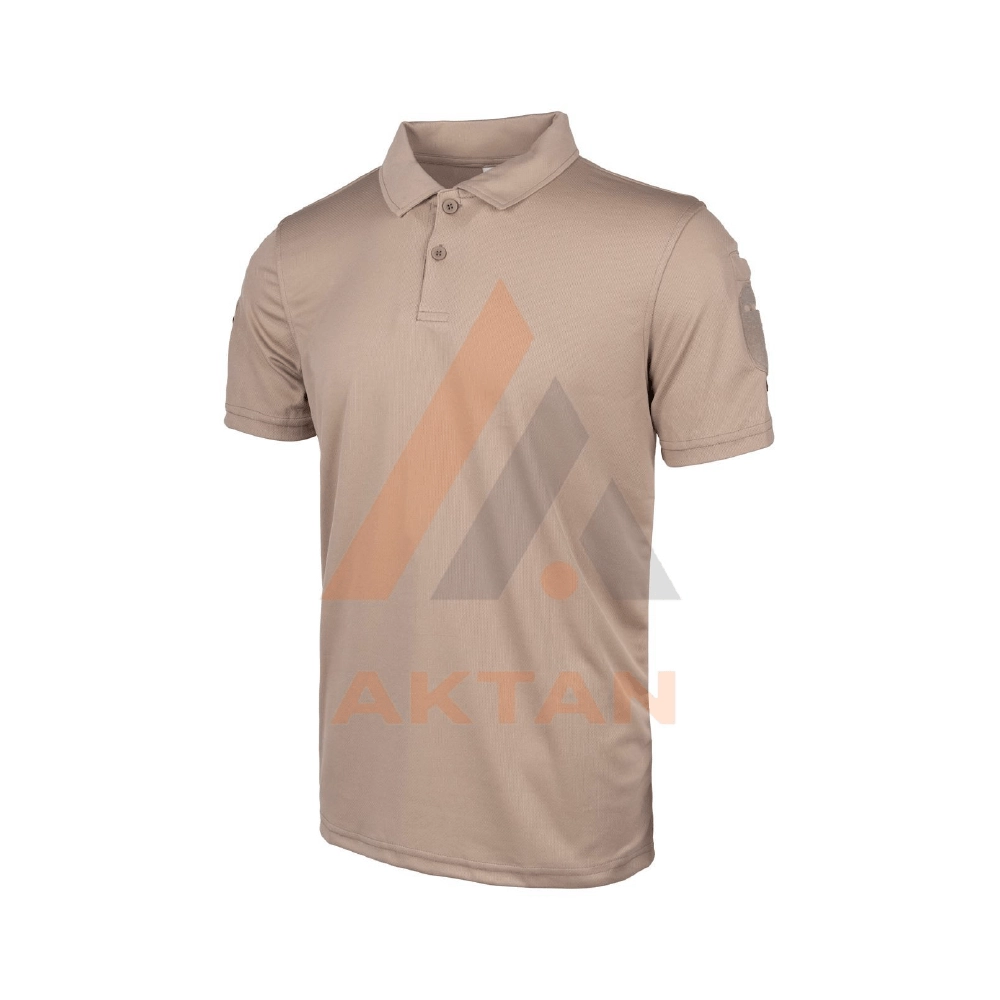 Kısa%20Kol%20Polo%20Yaka%20Krem%20Tactical%20Tişört
