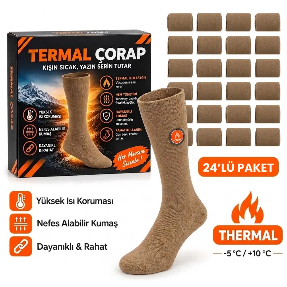 Sahra%20Çöl%20Beji%20Termal%20Asker%20Çorabı%20(24’lü%20Toptan%20Avantaj%20Paketi)%20-%20-5°C%20/%20+10°C%20Viloft®