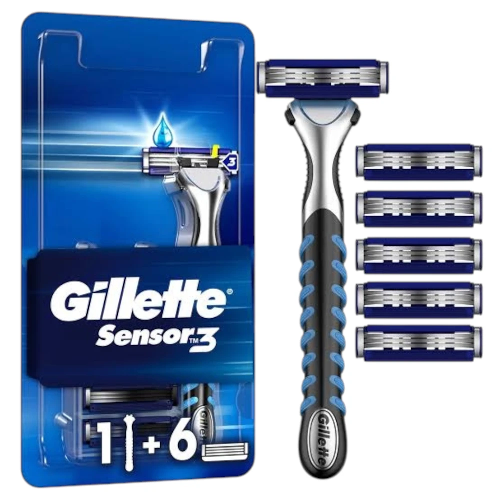Gillette%20Sensor3%20Tıraş%20Makinesi%20+%205%20Yedek%20Bıçak