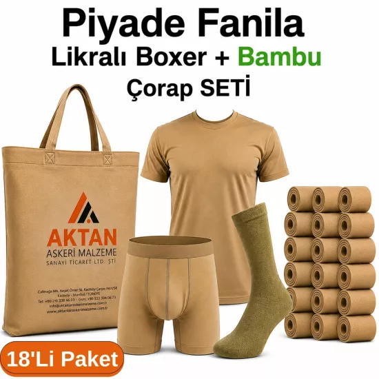 18’li Paket Karacı Asker Seti | Bedelli ve Uzun Dönem Askerlik
