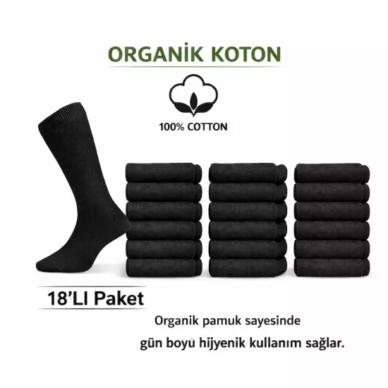 18’li Siyah Pamuk Çorap | Bedelli Askerlik, Denizci, Havacı, Jandarma ve Günlük Kullanım