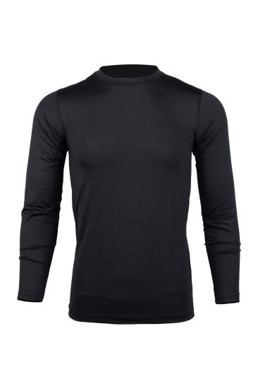 Mikrofiber Uzun Kol Termal Tişört Siyah