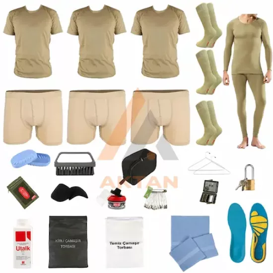 3’lü Karacı Kışlık Temel Askerlik Seti