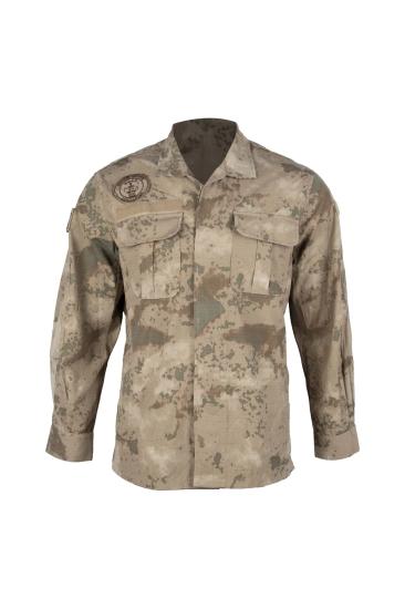 Jandarma Komanda Kamuflaj Uzun Kol Gömlek