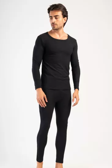 Erkek Viskon Thermal İçlik Takımı -20/+20 Derece | Siyah