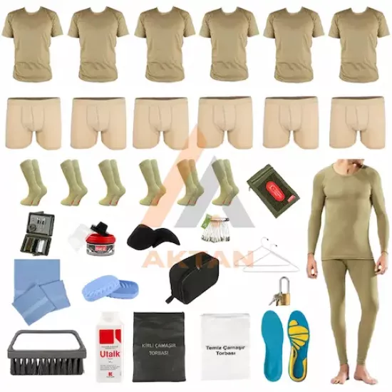 6’lı Karacı Kışlık Temel Askerlik Seti