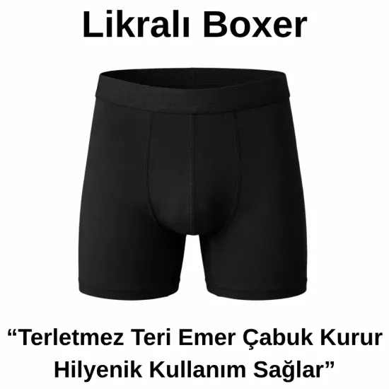 Siyah Likralı Asker ve Sivil Boxer Tekli - Aktanlar Askeri Malzeme