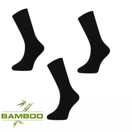 3’lü Siyah Bambu Çorap | Denizci, Havacı, Jandarma Askerler İçin