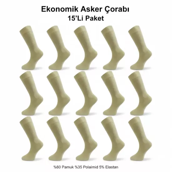 Ucuz 15 Li Sahra Asker Corabi Bedelli ve Uzun Donem Askerlik Icin Rahat ve Dayanikli