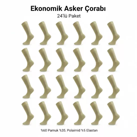 Ucuz 24 Lu Sahra Asker Corabi Bedelli ve Uzun Donem Askerlik Icin Rahat ve Dayanikli
