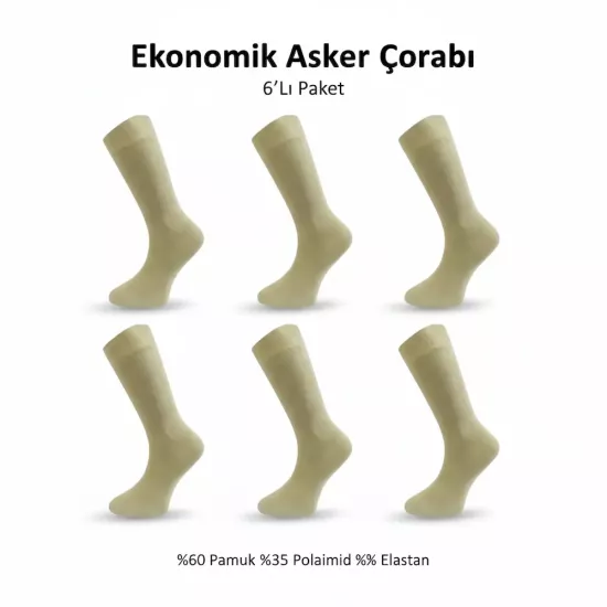 Ucuz 6 Li Sahra Asker Corabi Bedelli ve Uzun Donem Askerlik Icin Rahat ve Dayanikli
