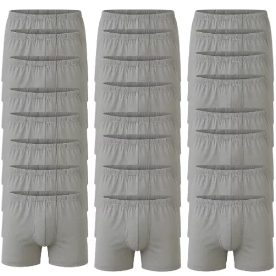 24’lü Gri Boxer Seti - Havaci Askerler Icin Pamuklu ve Konforlu Ic Giyim