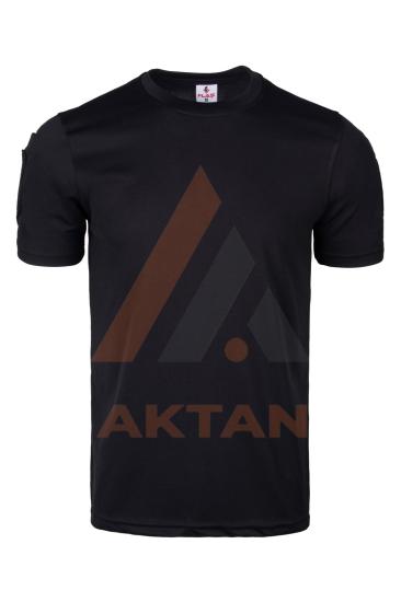 Kısa Kol Sıfır Yaka Tactical Tişört (siyah)