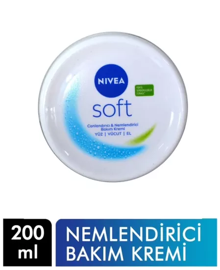 Nivea Soft Nemlendirici Bakım Kremi 200 ml | Yüz, Vücut ve El Kremi