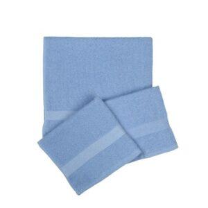 3’lü Mavi Havlu Seti ve Banyo Ve El Yüz Havlu Seti