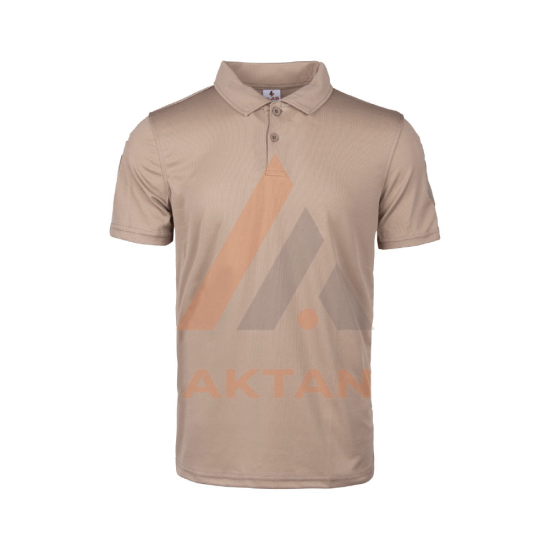 Kısa Kol Polo Yaka Krem Tactical Tişört