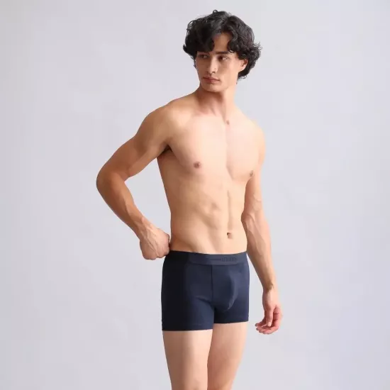 Mısırlı Lacivert Klasik Boxer | %100 Organik Compact Cotton Erkek İç Giyim