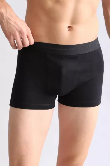 Mısırlı Siyah Klasik Boxer | %100 Organik Compact Cotton Erkek İç Giyim