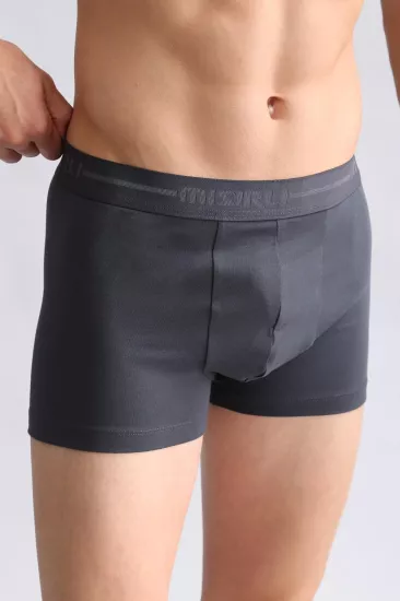 Mısırlı Antrasit Klasik Boxer | %100 Organik Compact Cotton Erkek İç Giyim