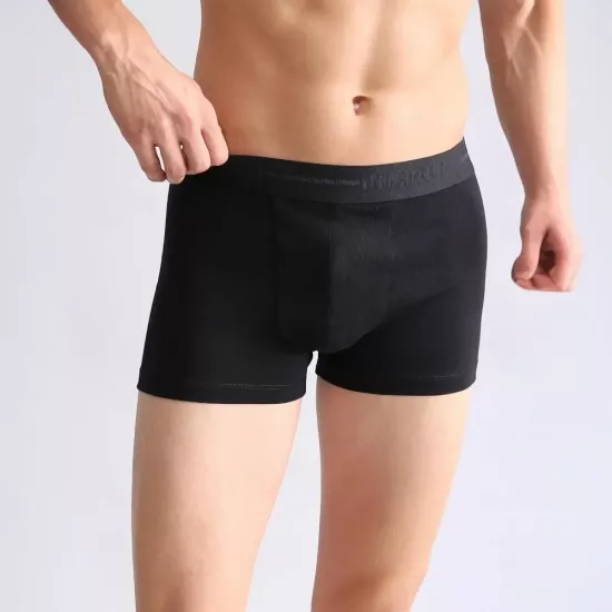 Mısırlı Siyah Klasik Boxer | %100 Organik Compact Cotton Erkek İç Giyim