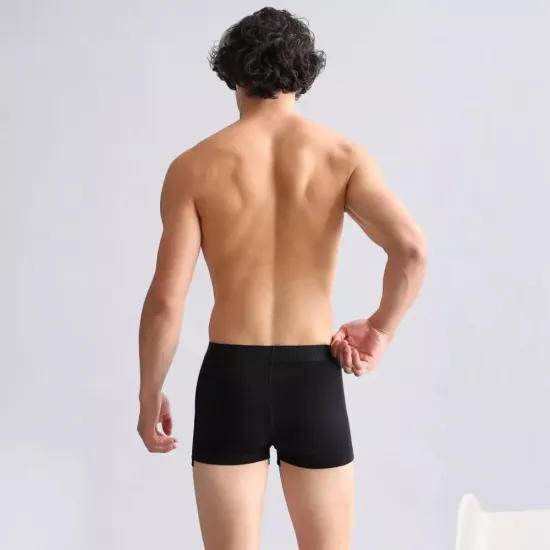 Mısırlı Siyah Klasik Boxer | %100 Organik Compact Cotton Erkek İç Giyim