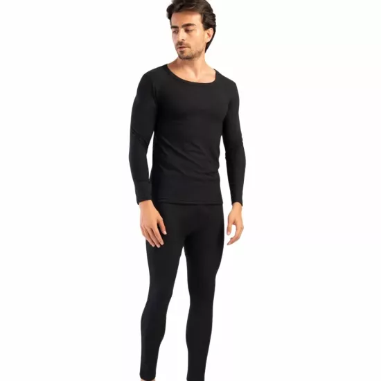 Erkek Viskon Thermal İçlik Takımı -20/+20 Derece | Siyah