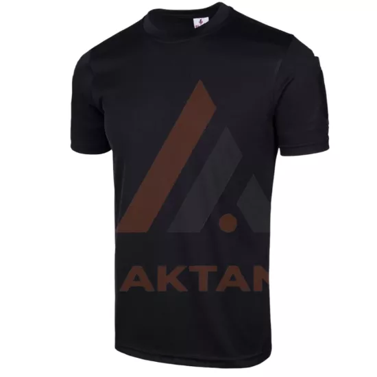 Kısa Kol Sıfır Yaka Tactical Tişört (siyah)