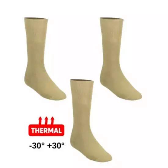 3’lü Paket Topuksuz Thermal Çorap | Askeri ve Sivil Kullanım | -30/+30 Derece | 35-50 Numara