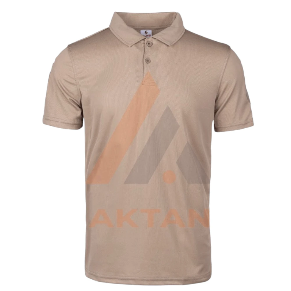 Kısa%20Kol%20Polo%20Yaka%20Krem%20Tactical%20Tişört