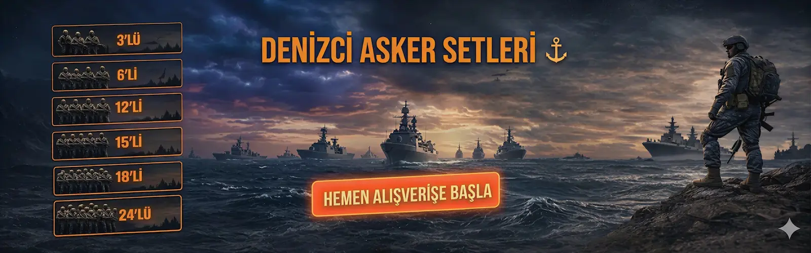 Denizci Asker Setleri ve Deniz Kuvvetleri Ekipman Seçenekleri