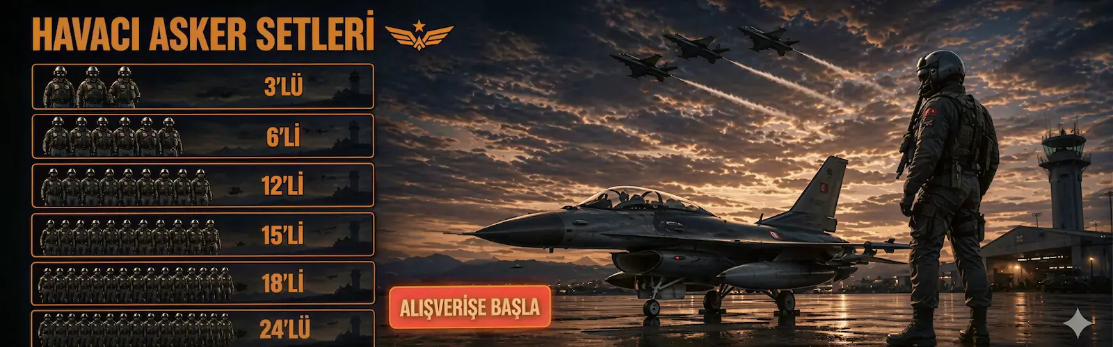 Havacı Asker Setleri ve Havacı Taktik Ekipman Paketleri